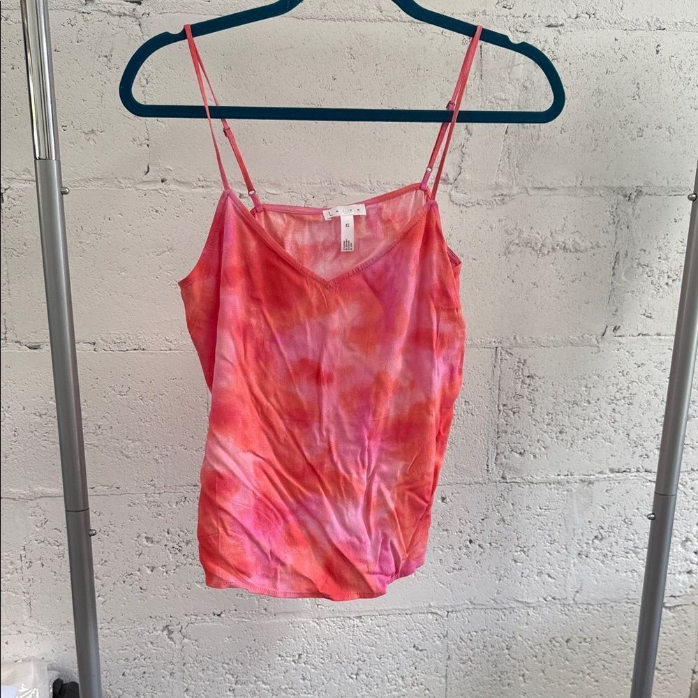 Vibrant Pink Tie-Dye Women's Top LEITH - Size XS - LIKE NEW